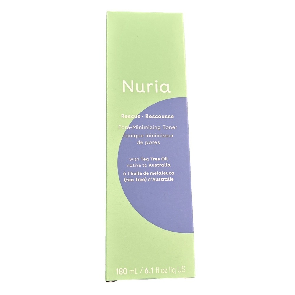NIB Nuria Rescue Pore-Minimizing Toner Witch Hazer & Tea Tree Oil Sz: 6.1 fl oz